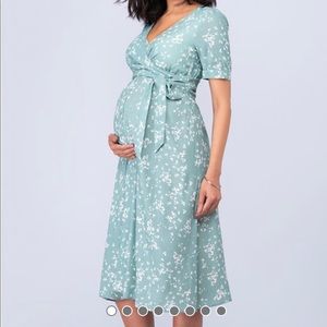 Seraphine Floral Nursing and Maternity Midi Dress